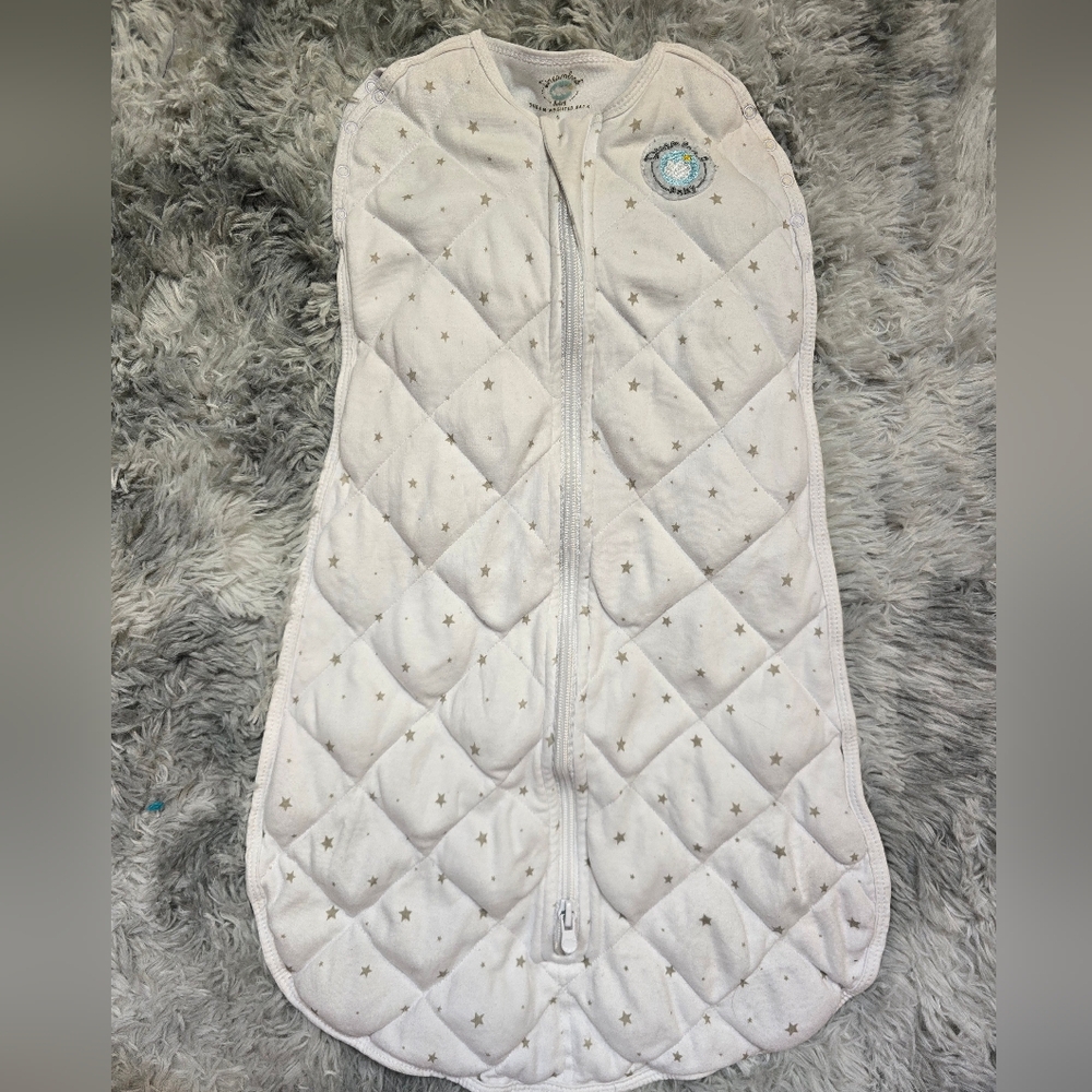 Unbranded Cream Star Quilted Sleep Sack for Babies